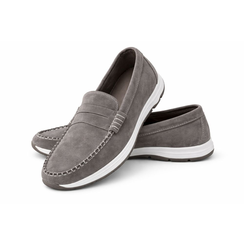 Mens Suede Penny Loafers